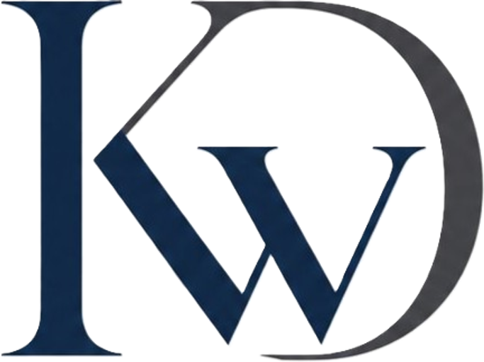 KWD Accounting monogram — the letters K, D, and W layered
